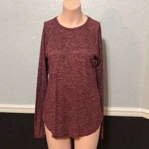 Maroon long sleeved t-shirt